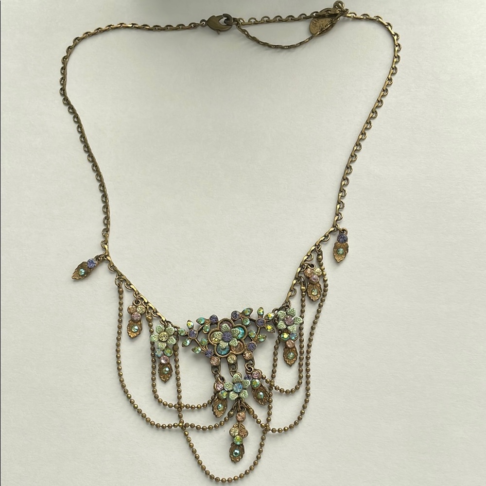 Michal Negrin Necklace with Teardrop Flowers